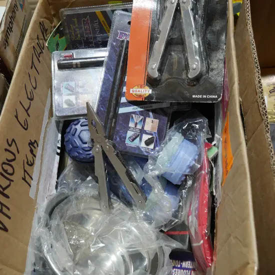 Multi tools, stainless steel pans etc