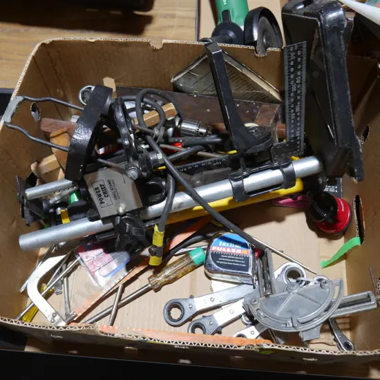 Assorted hand tools etc