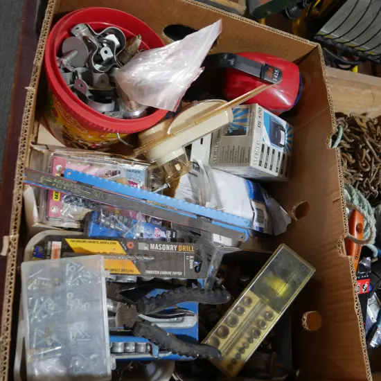 Hand tools and garage sundries