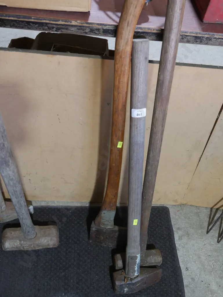 Two sledgehammers, axe Image 1++