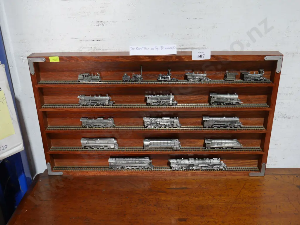 Franklin Mint pewter train set Image 1++