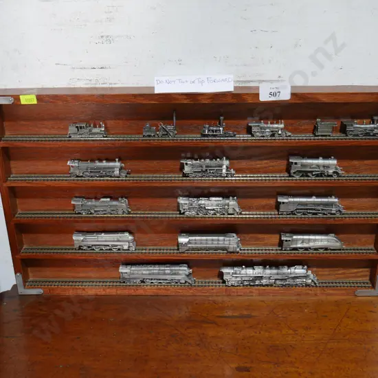 Franklin Mint pewter train set