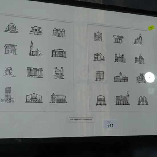Lost landmarks of Christchurch print