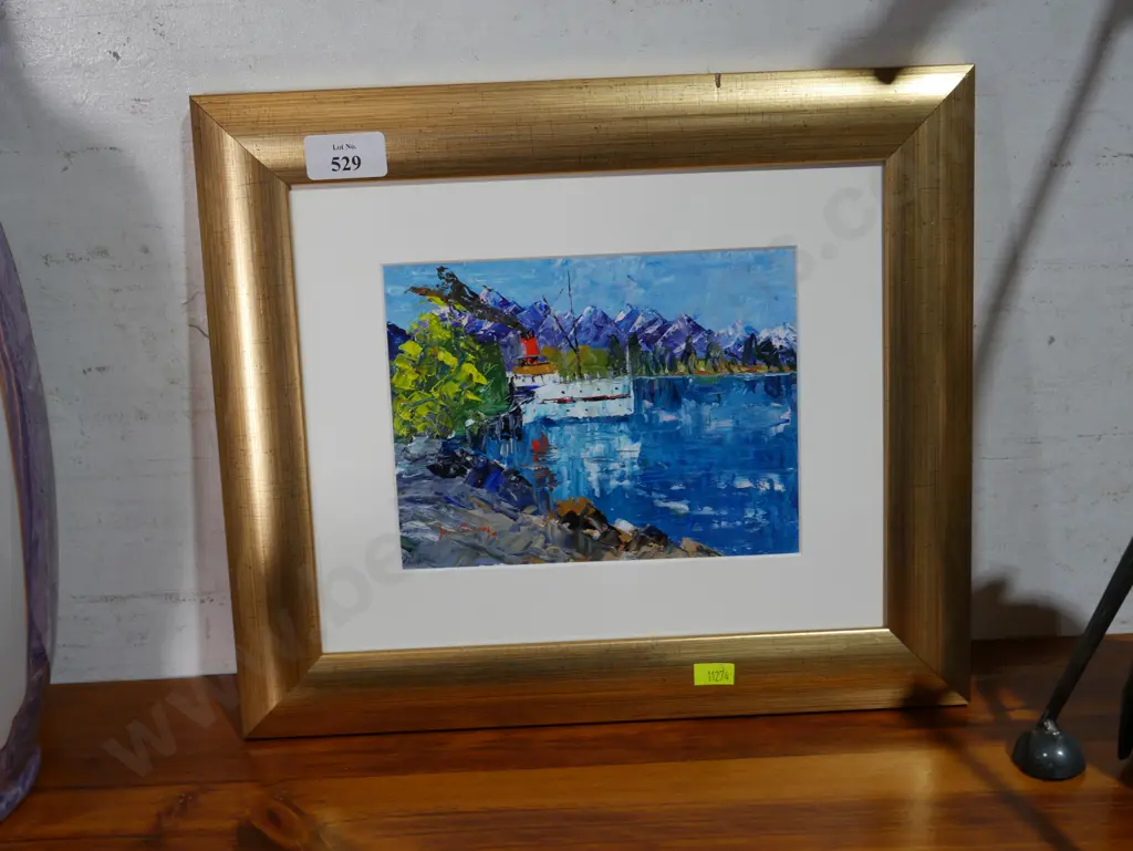 Framed painting, Earnslaw, John Gatenby Image 1++