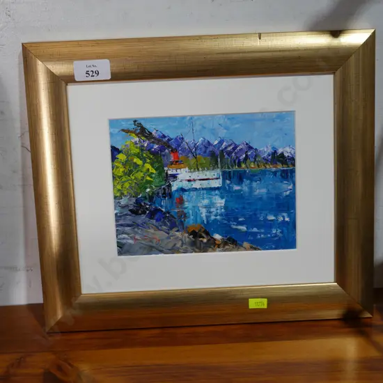 Framed painting, Earnslaw, John Gatenby