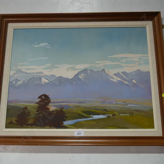 Framed painting