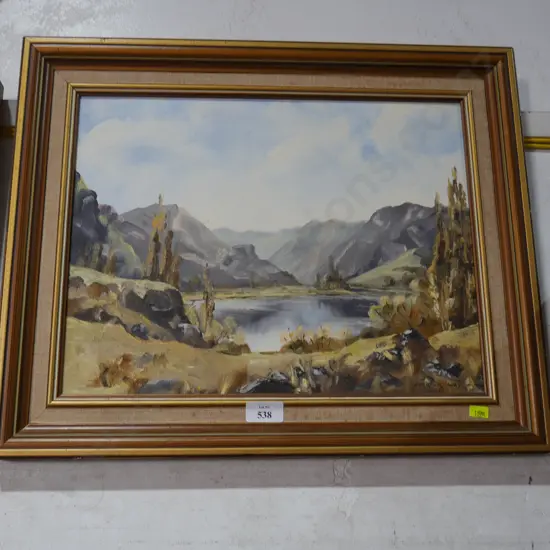 Framed painting