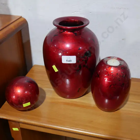 Three decorative homeware items