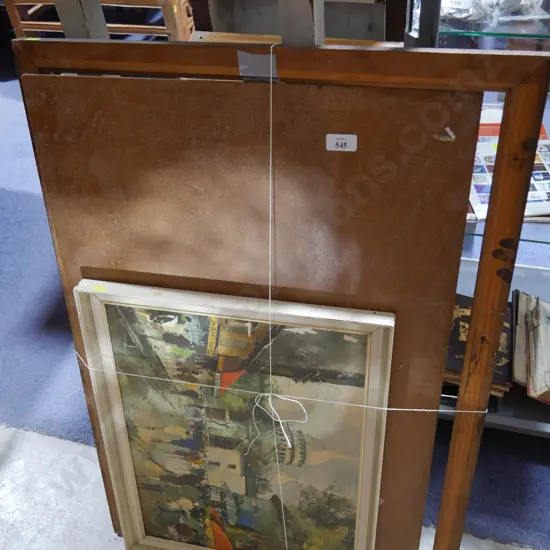 Framed picture and large picture frame