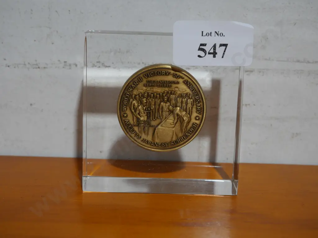 WW2 factory 50th anniversary display coin Image 1++