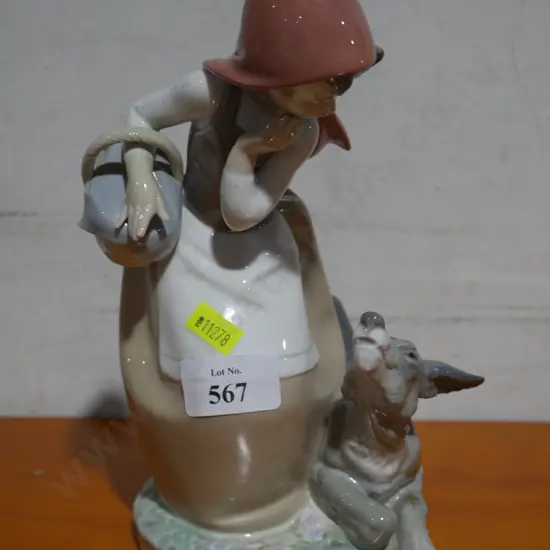 Lladro little red riding hood figurine