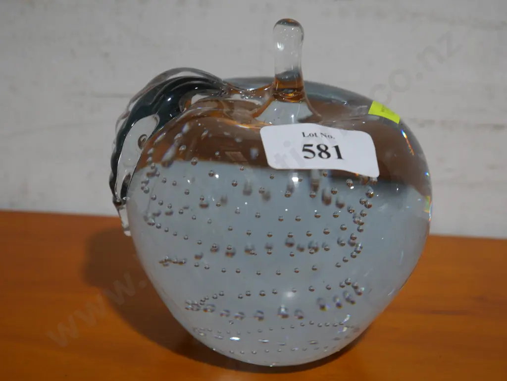 Glass apple paper weight Image 1++
