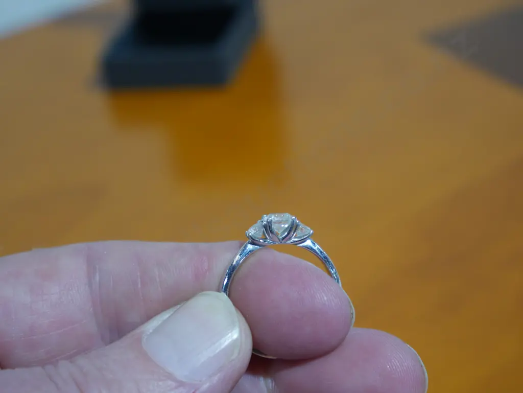 14ct diamond ring, retail price $6599 Image 1++