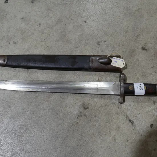 British bayonet and scabbard