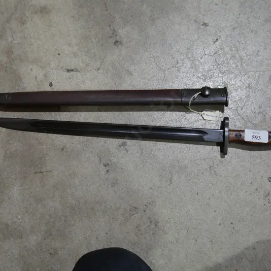 Australian emangerovite sword and scabbard