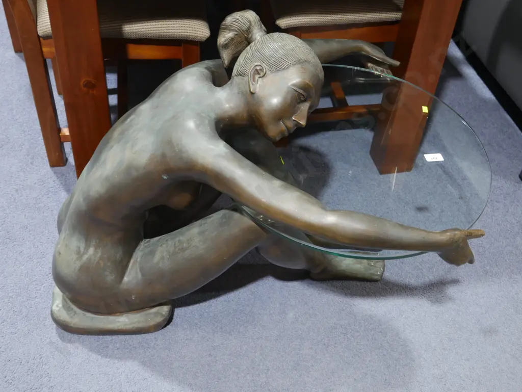 Metal nude lady coffee table Image 1++