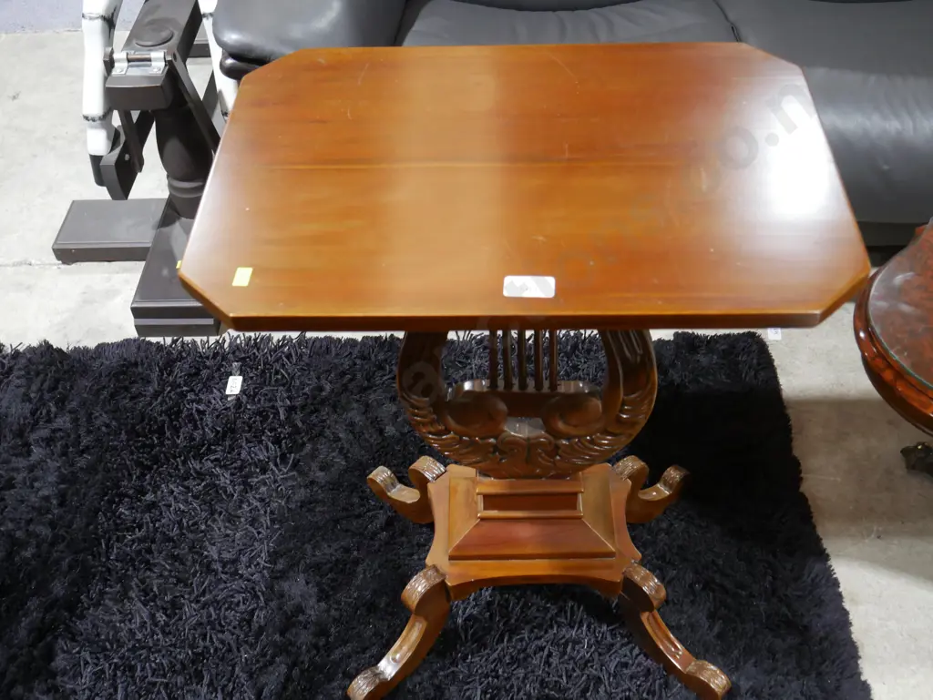 Lyre base side table Image 1++