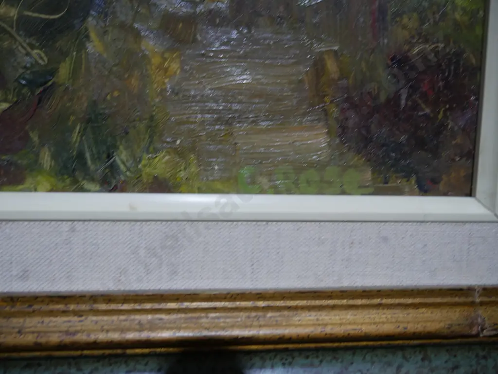 Framed oil painting, C.Rose Image 1++