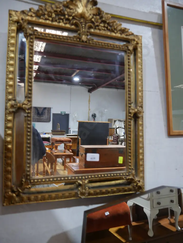 Ornate framed wall mirror Image 1++