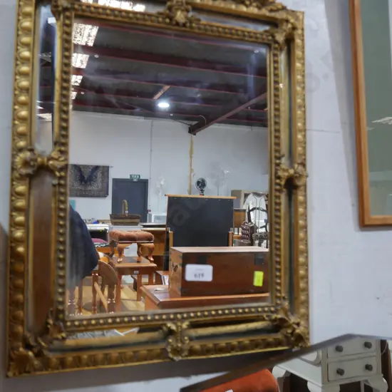 Ornate framed wall mirror