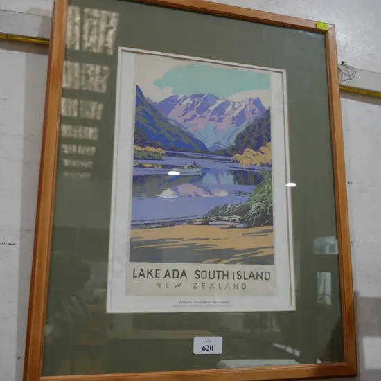 Framed lake Ada picture