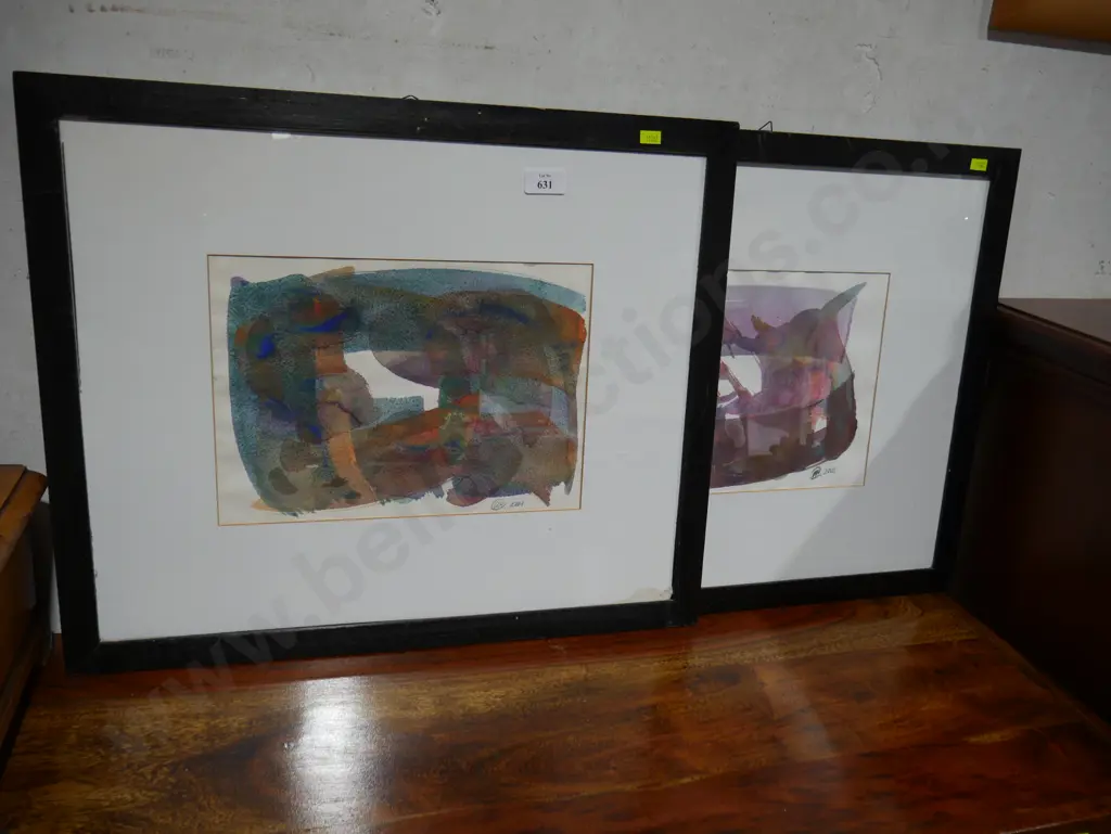 Two framed watercolours Image 1++