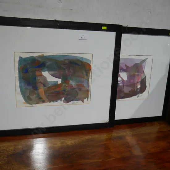 Two framed watercolours