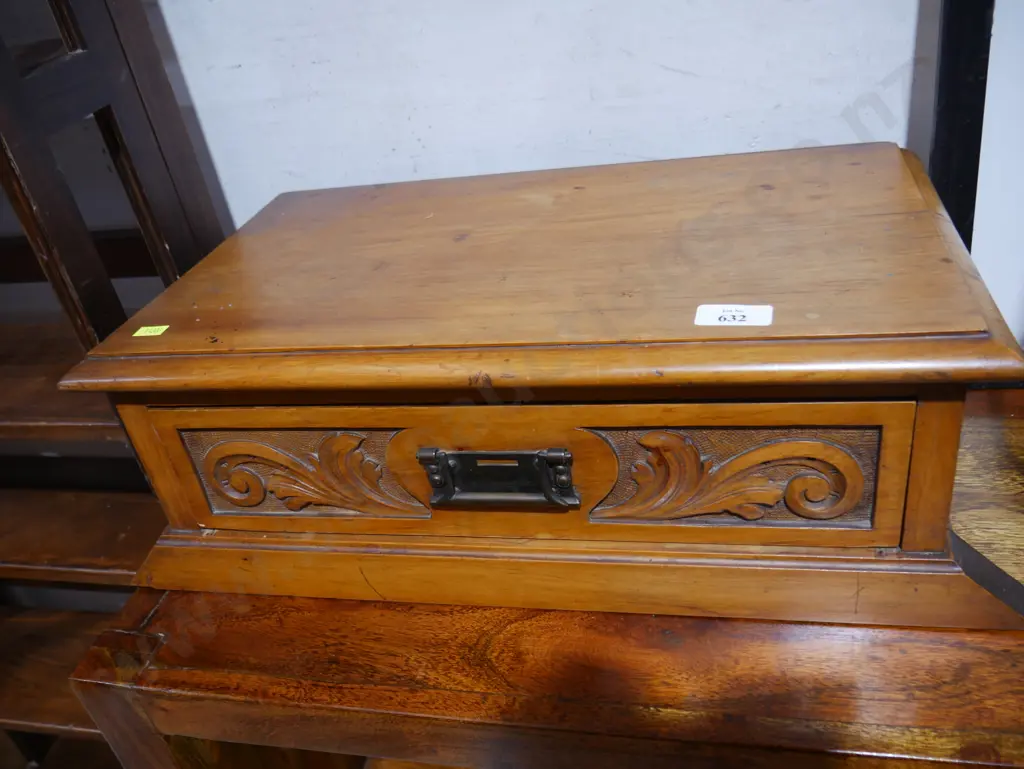Carved wooden box Image 1++