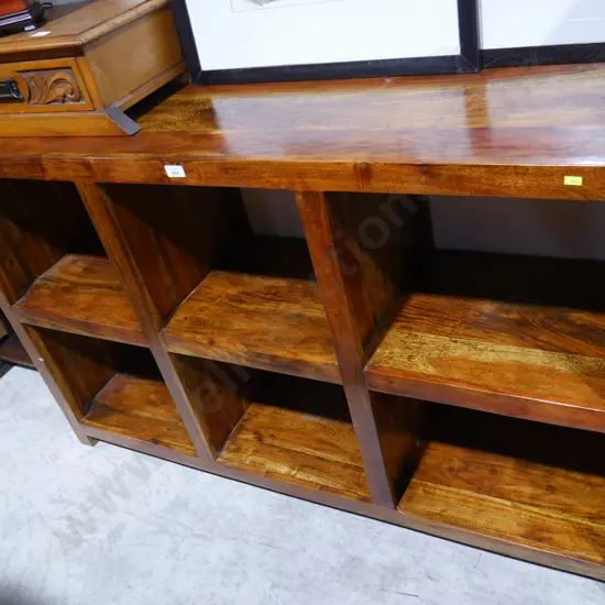 Wooden cube bookcase