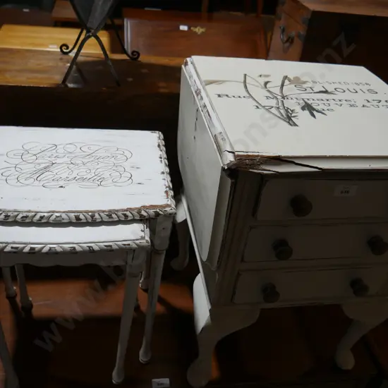 Bedside draws, nest of two tables