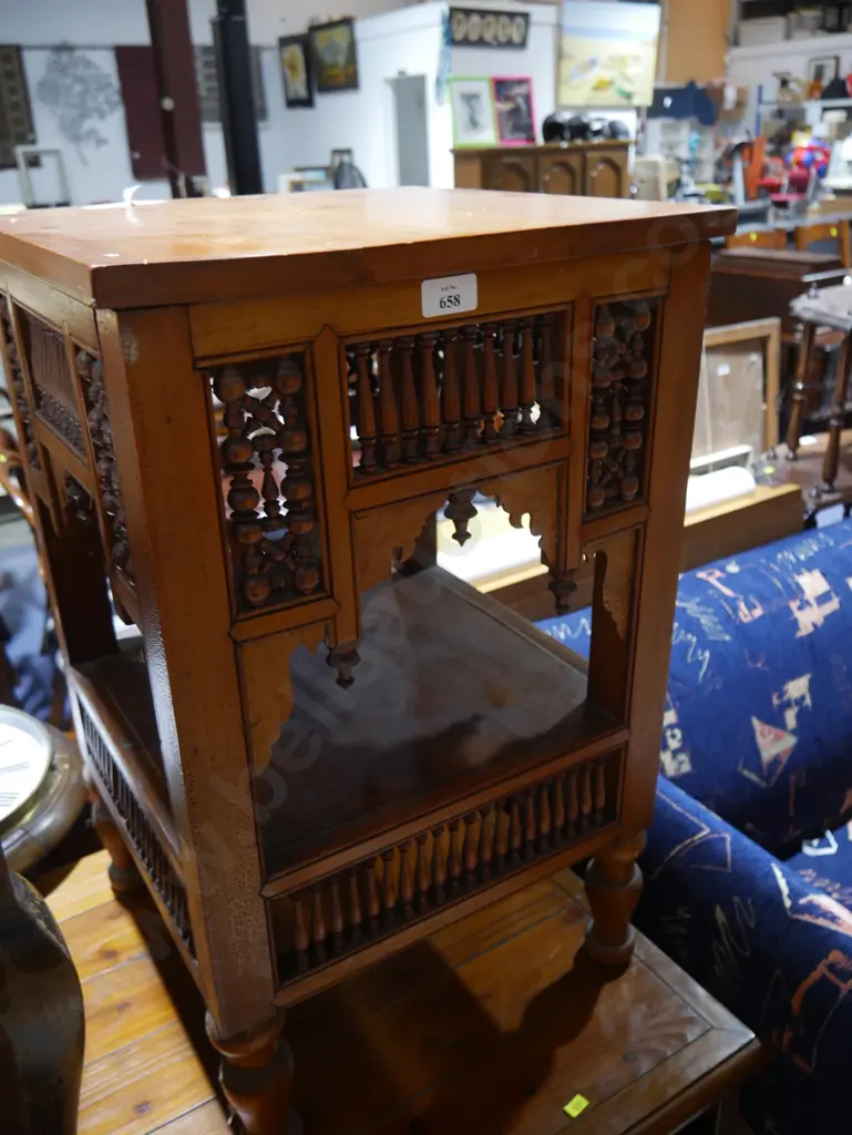 Ornate carved occasional table Image 1++