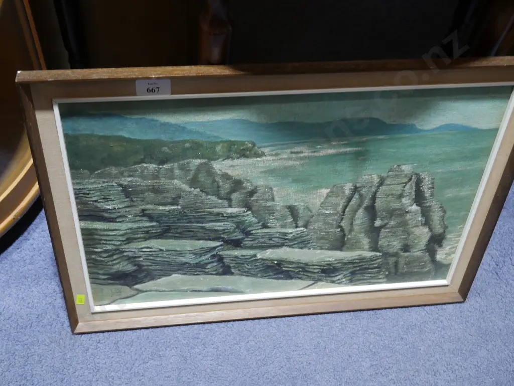 Framed artwork pancake rocks Image 1++