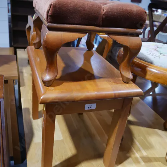 Footstool and small side table
