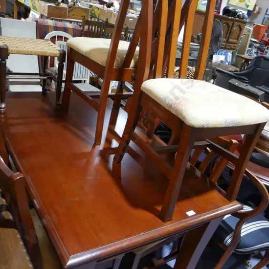 Dining table and 6 chairs