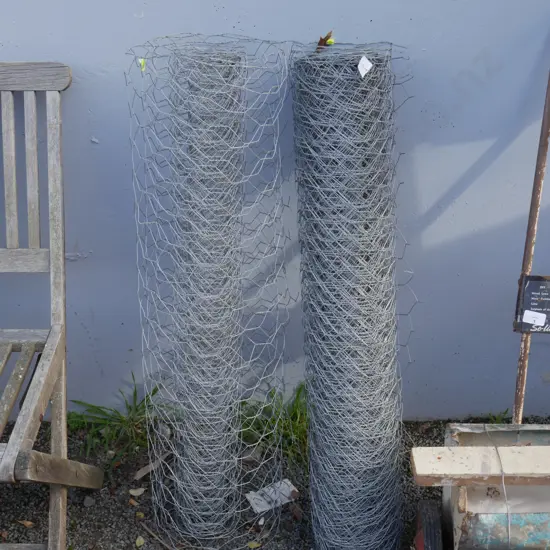 2 rolls chicken wire