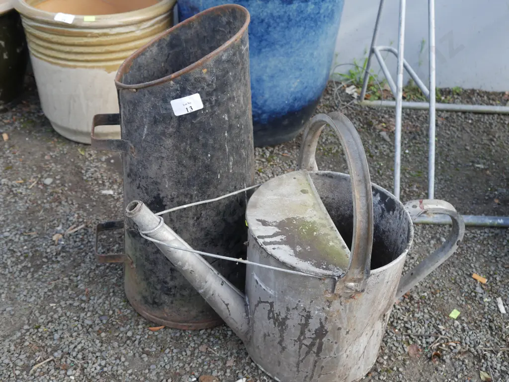Watering can and coal scuttle Image 1++