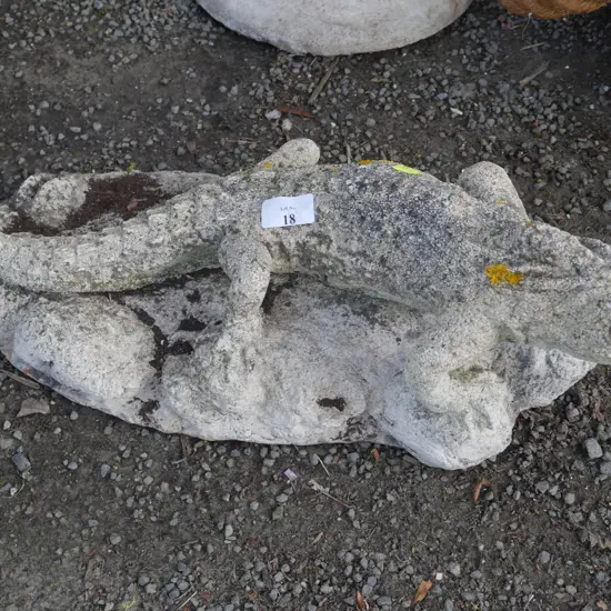 Lizard garden ornament