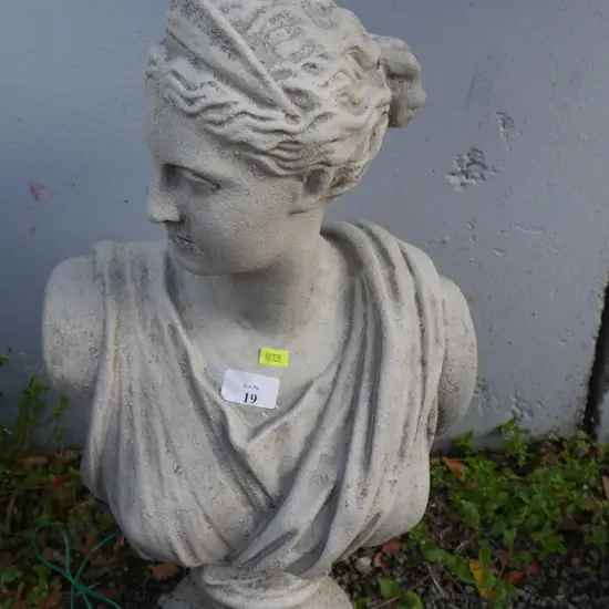 Bust garden ornament