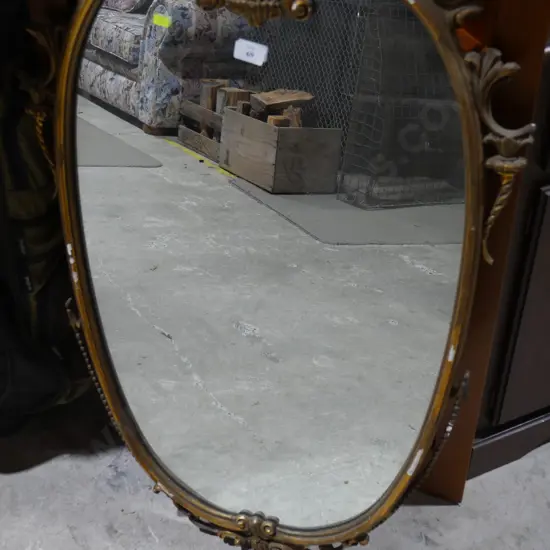 Gilt framed mirror