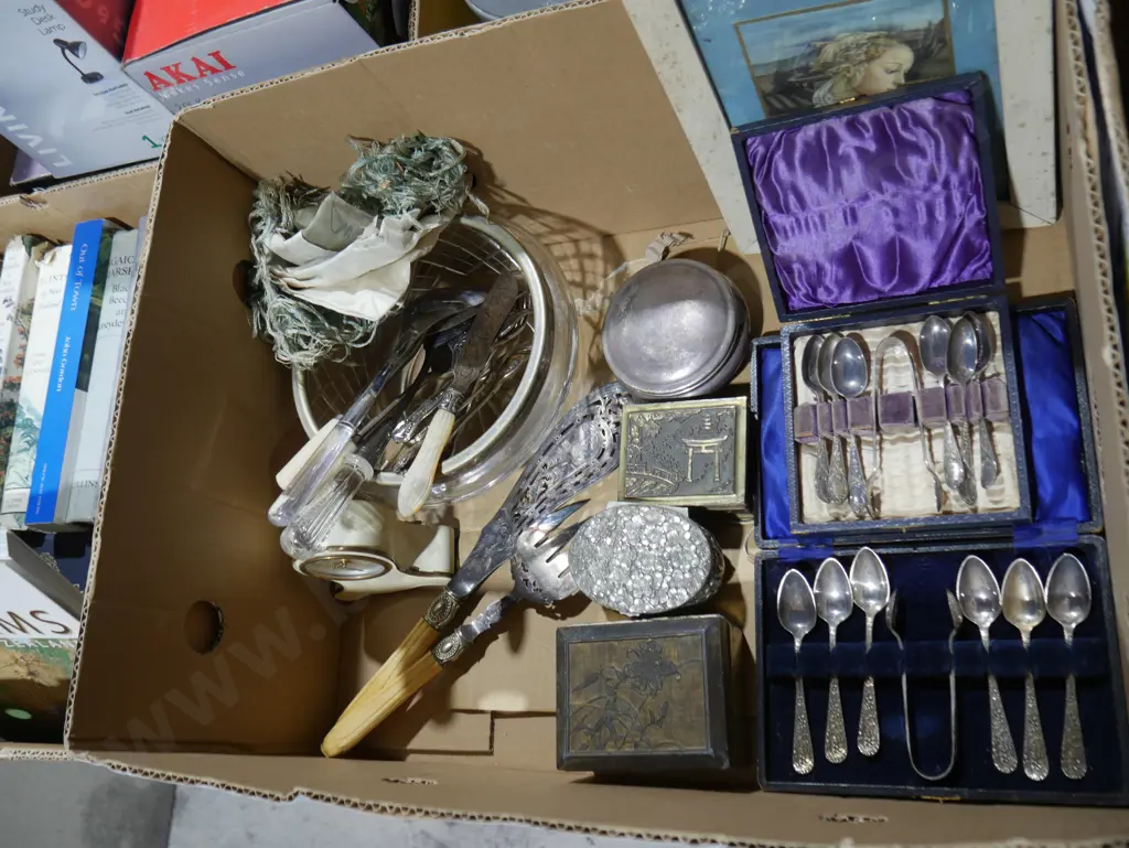Assorted cutlery, trinket boxes etc Image 1++