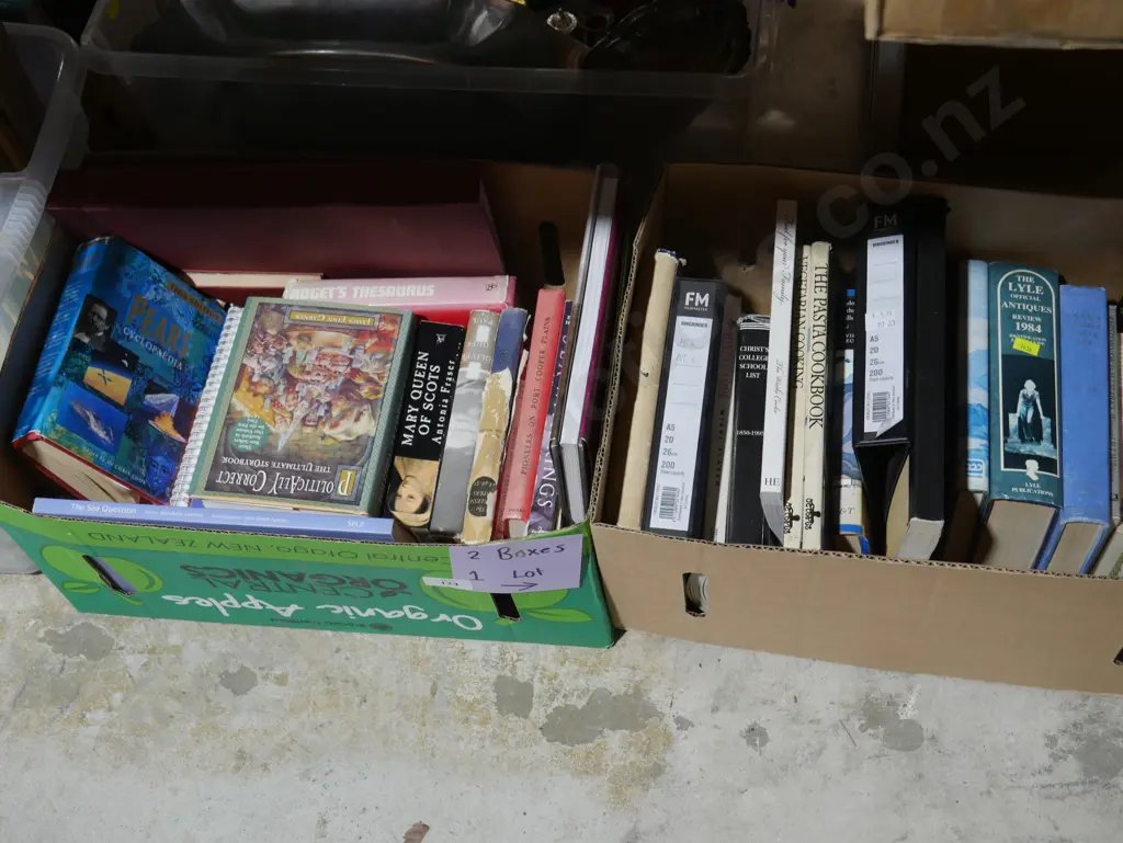 Two boxes of books Image 1++
