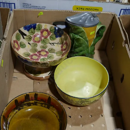 China bowls, candle stick holders