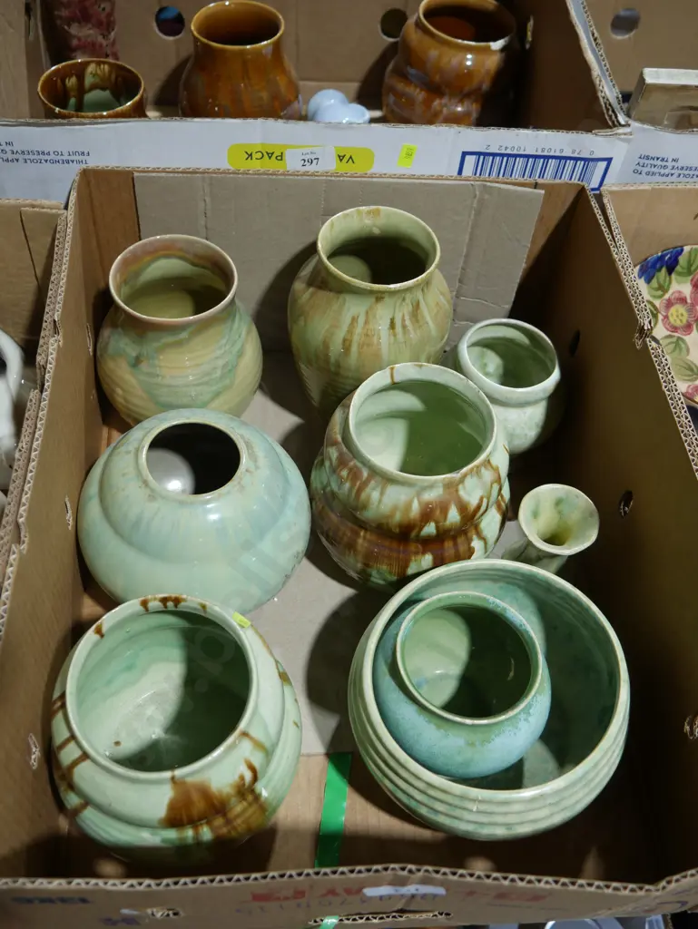 Crown Lynn trickle glaze pottery Image 1++