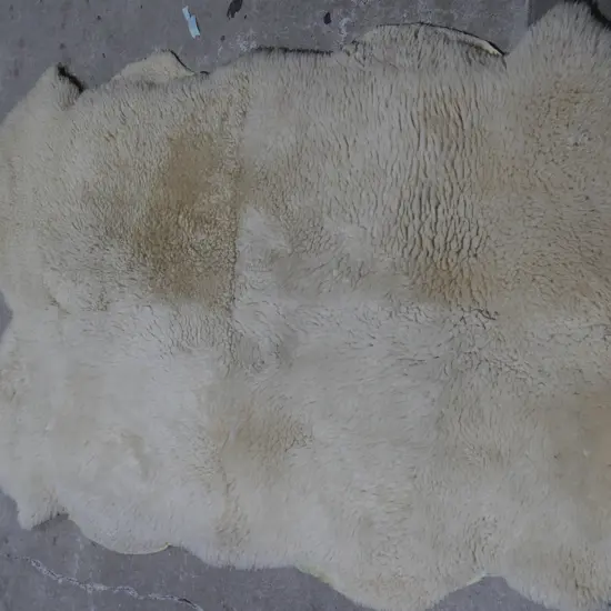 Large sheepskin floor rug