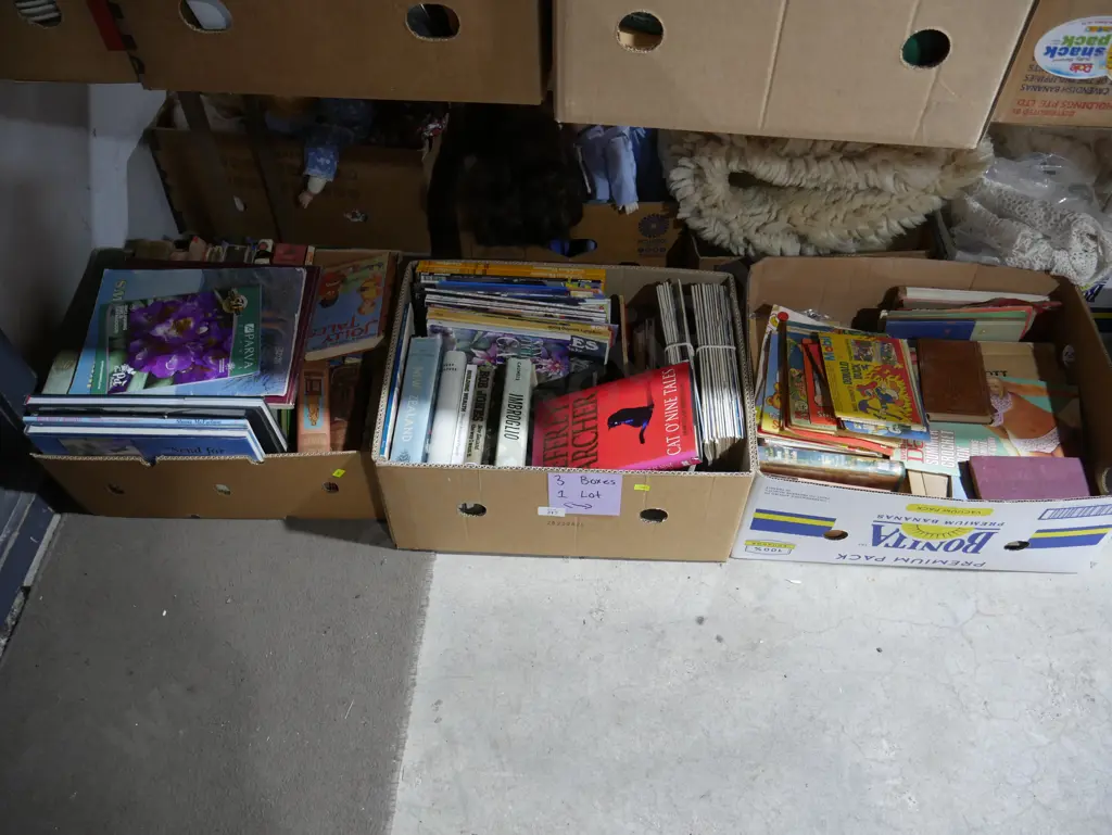 Three boxes of books Image 1++