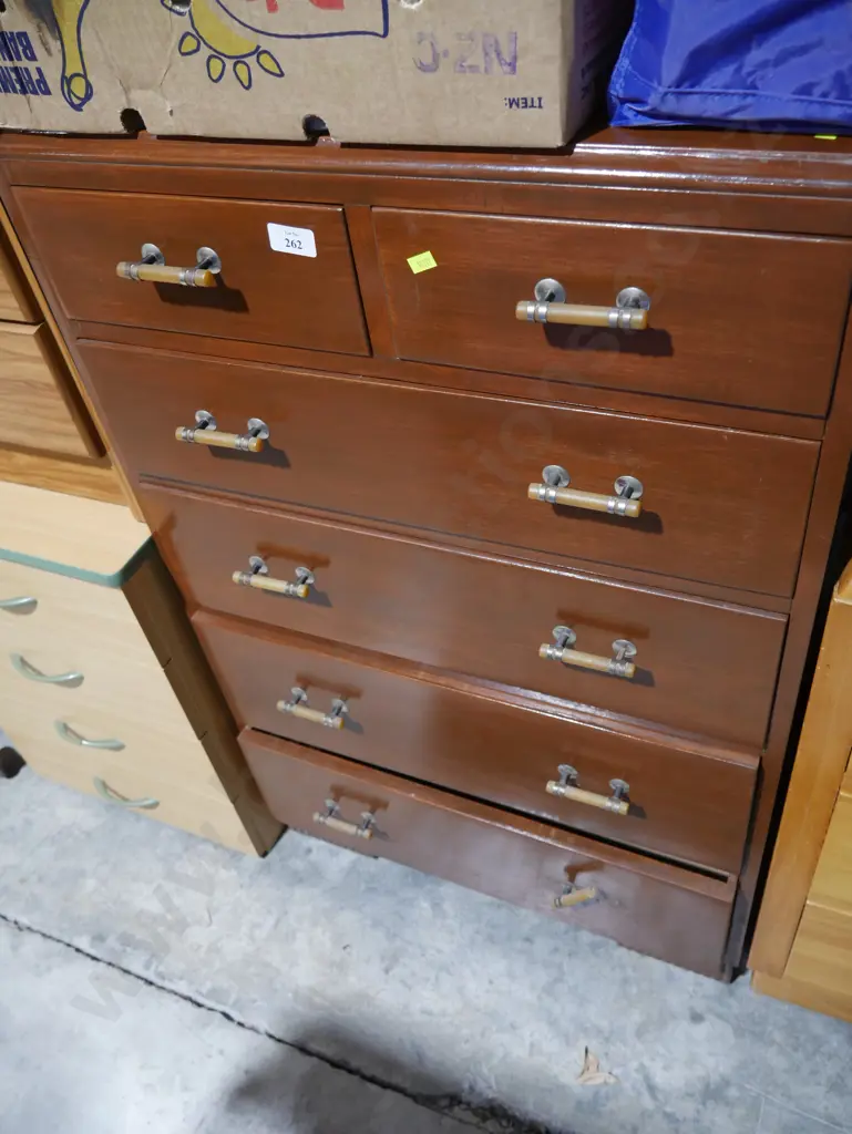 Tall boy chest of drawers Image 1++