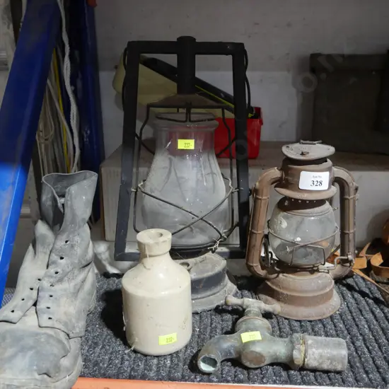 Vintage lanterns etc