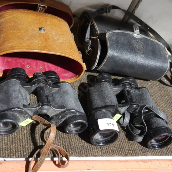 2 pair of binoculars