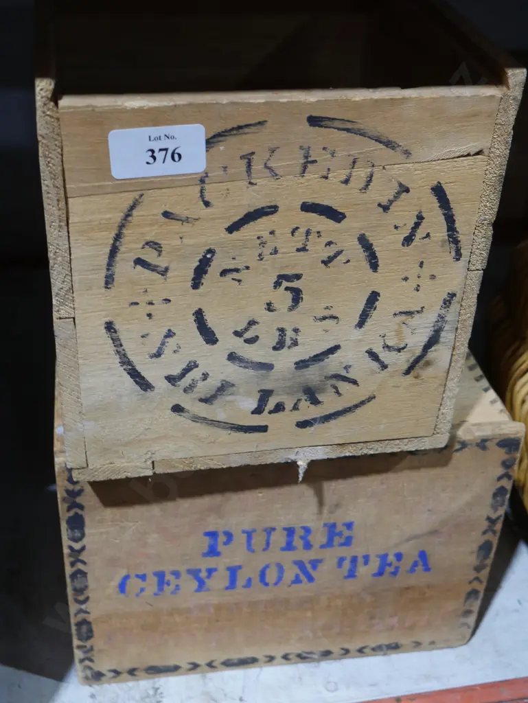 Ceylon tea wooden boxes Image 1++