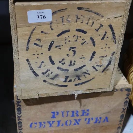 Ceylon tea wooden boxes